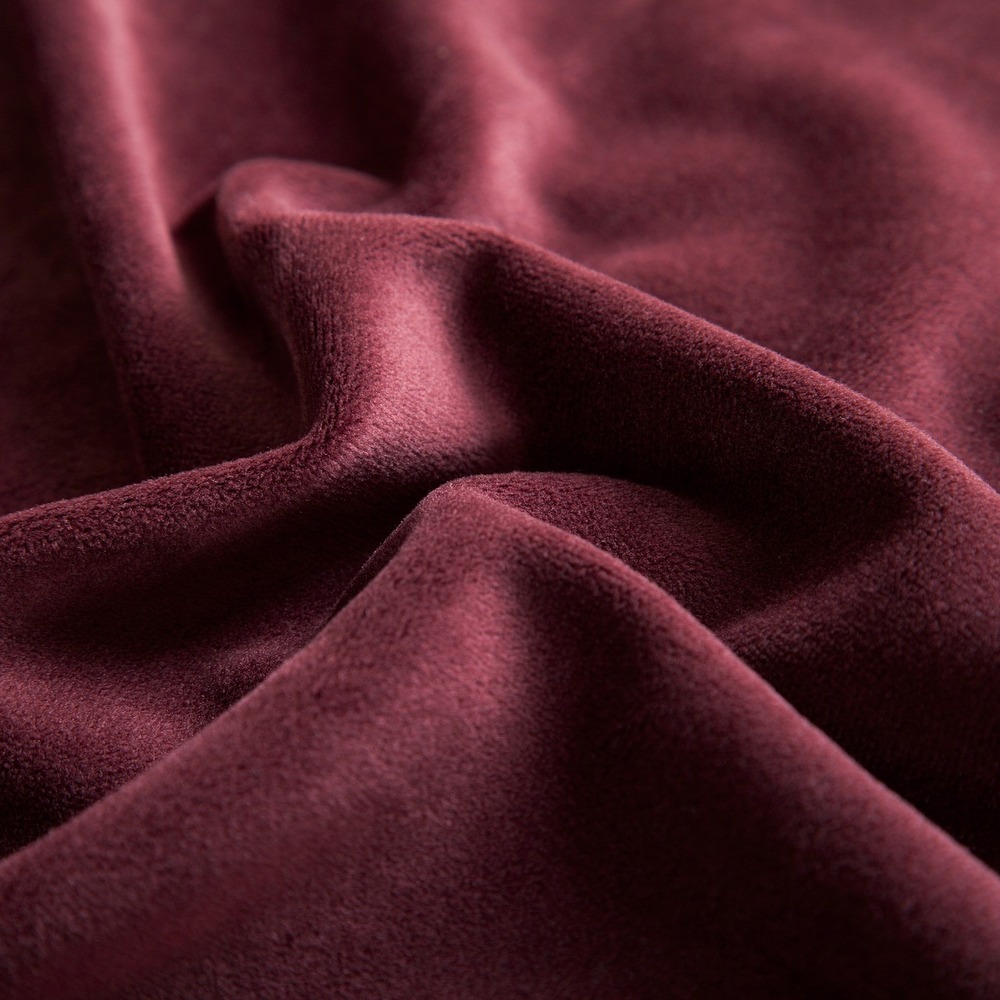 Vintage Velour Fabric 4 Yards 144x54" Upholstery Burgundy Moody Purple Luxurious